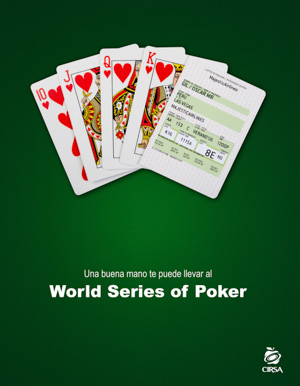 Fotografía publicitaria, imagen para promoción de las World Series of Poker.